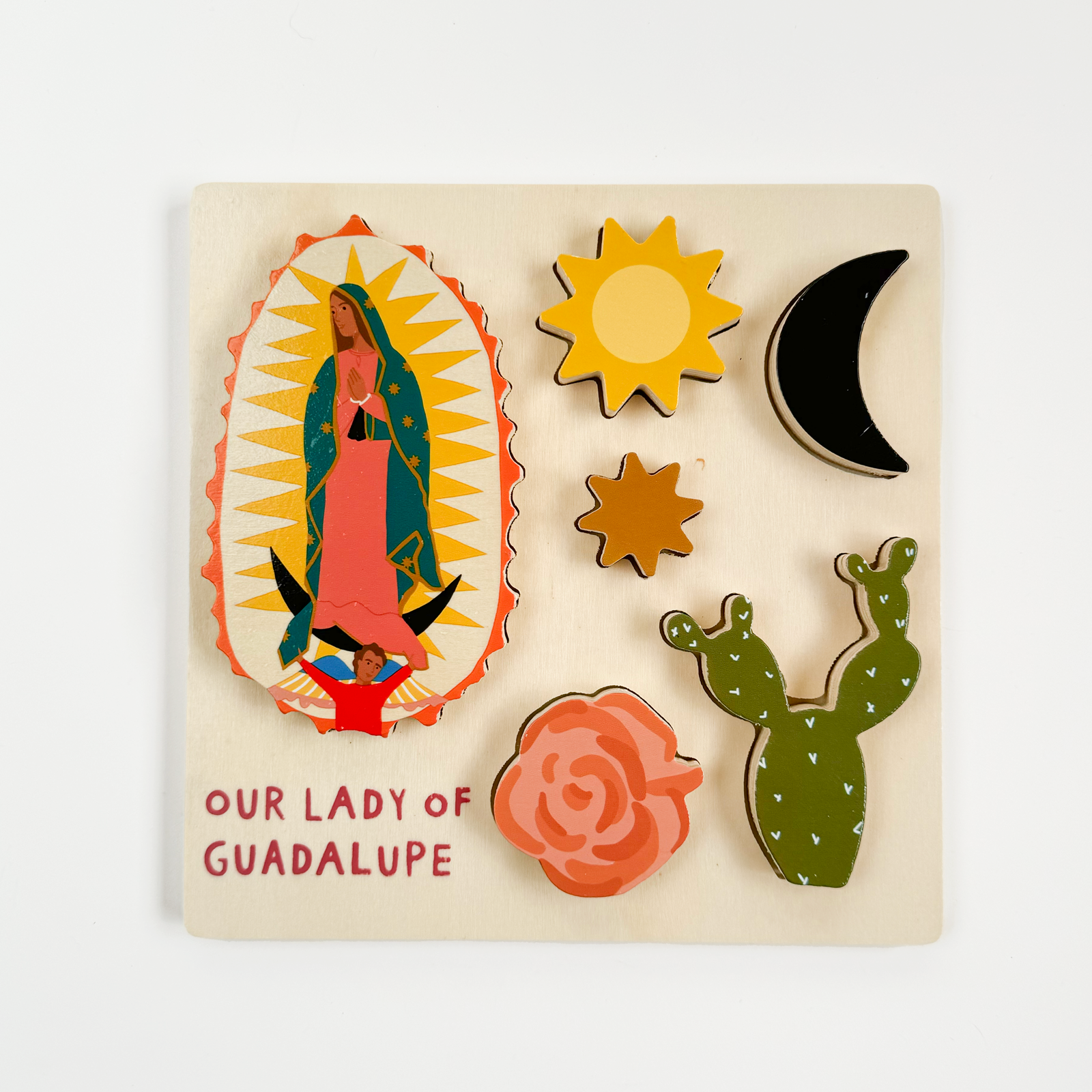 Our Lady of Guadalupe Wooden Puzzle – Crossroads Collective
