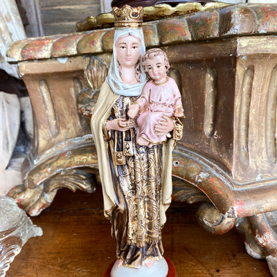 Our Lady of Carmel 9.5" statue Sculptures & Statues Crossroads Collective