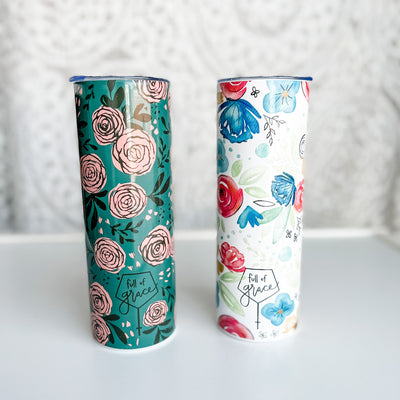 Full of Grace Travel Tumbler Tumblers Crossroads Collective