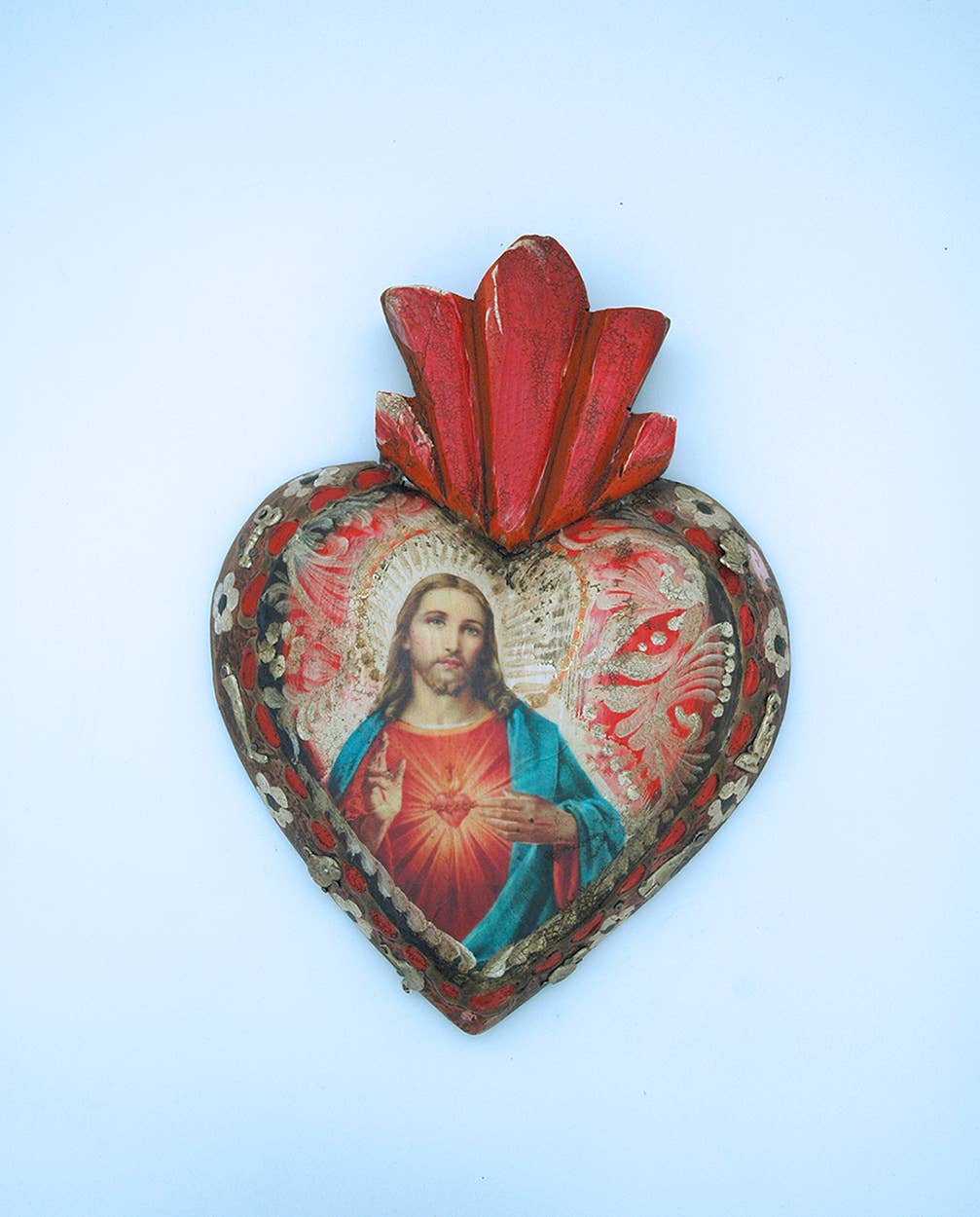 MXH4SH - Sacred Heart Mexican Wall Art Painting