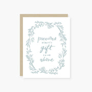 Precious gift from above baby card
