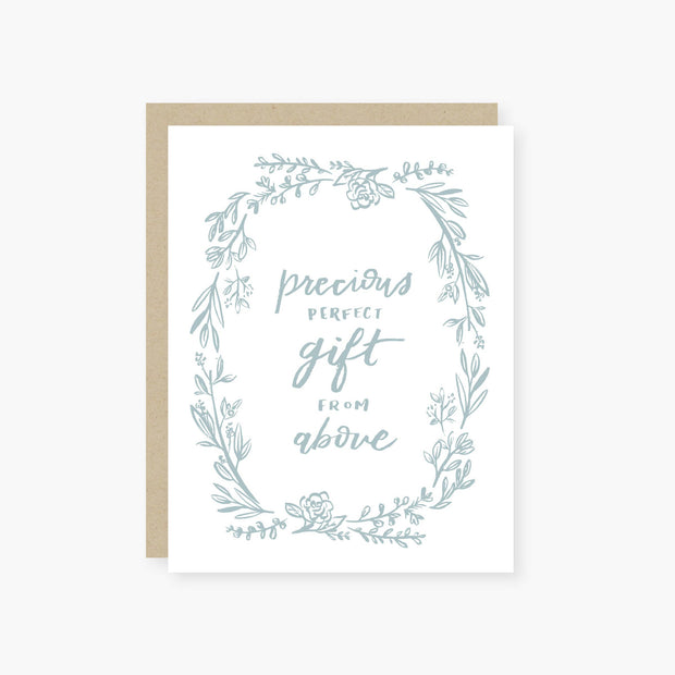 Precious gift from above baby card