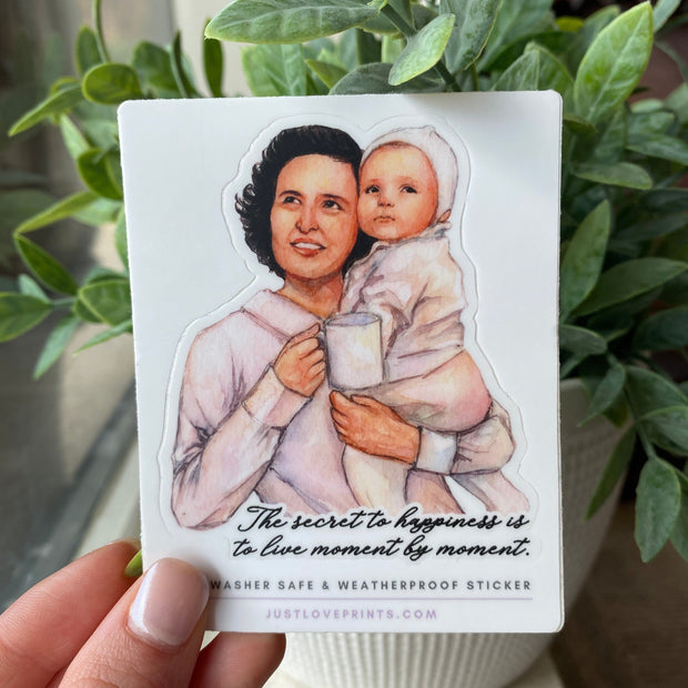 St. Gianna "Sipping with the Saints" Vinyl Sticker