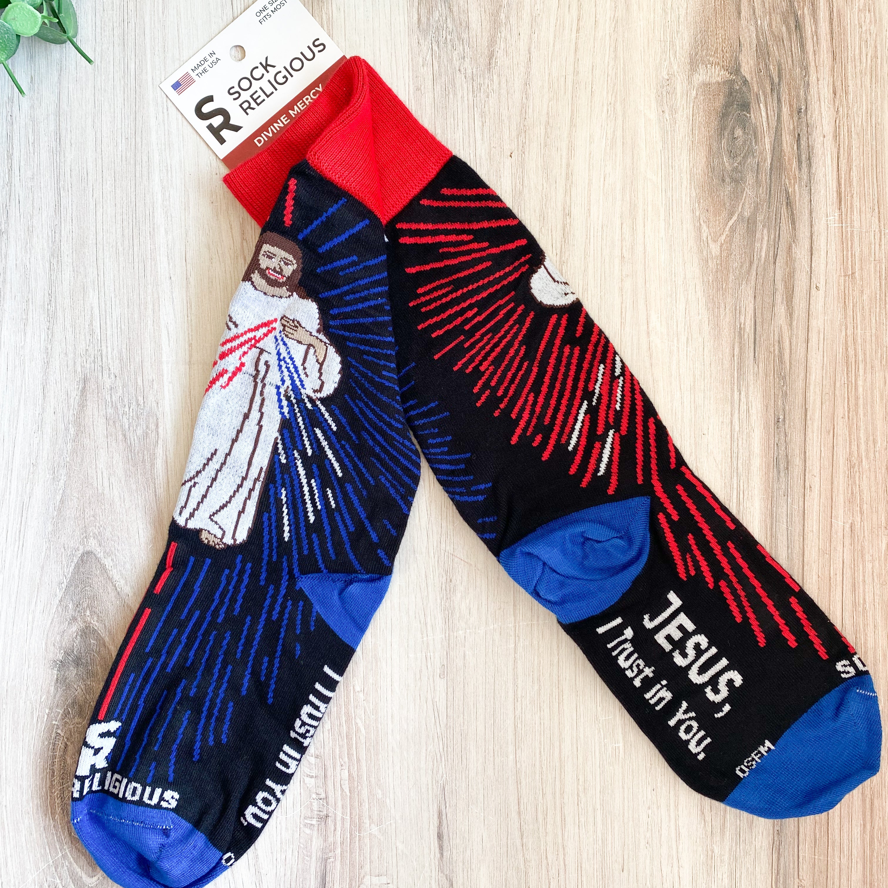 Divine Mercy Adult Socks