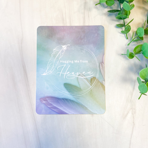 Hugging Me from Heaven Prayer Card