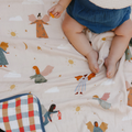 Guardian Angels Deluxe Muslin Baby Blanket Quilt
