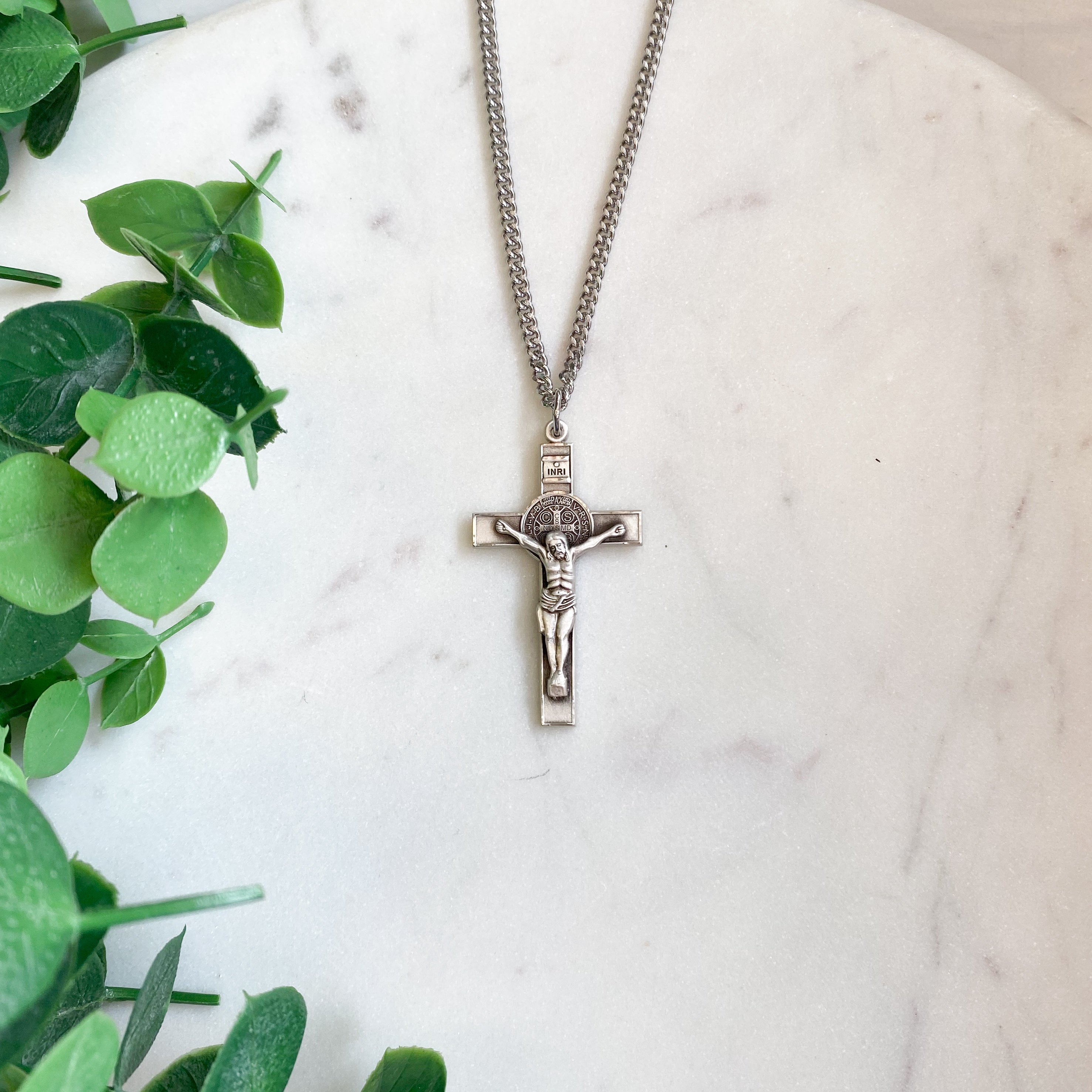 St. Benedict Crucifix Necklace - Large