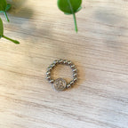 Beaded Religious Medal Rings