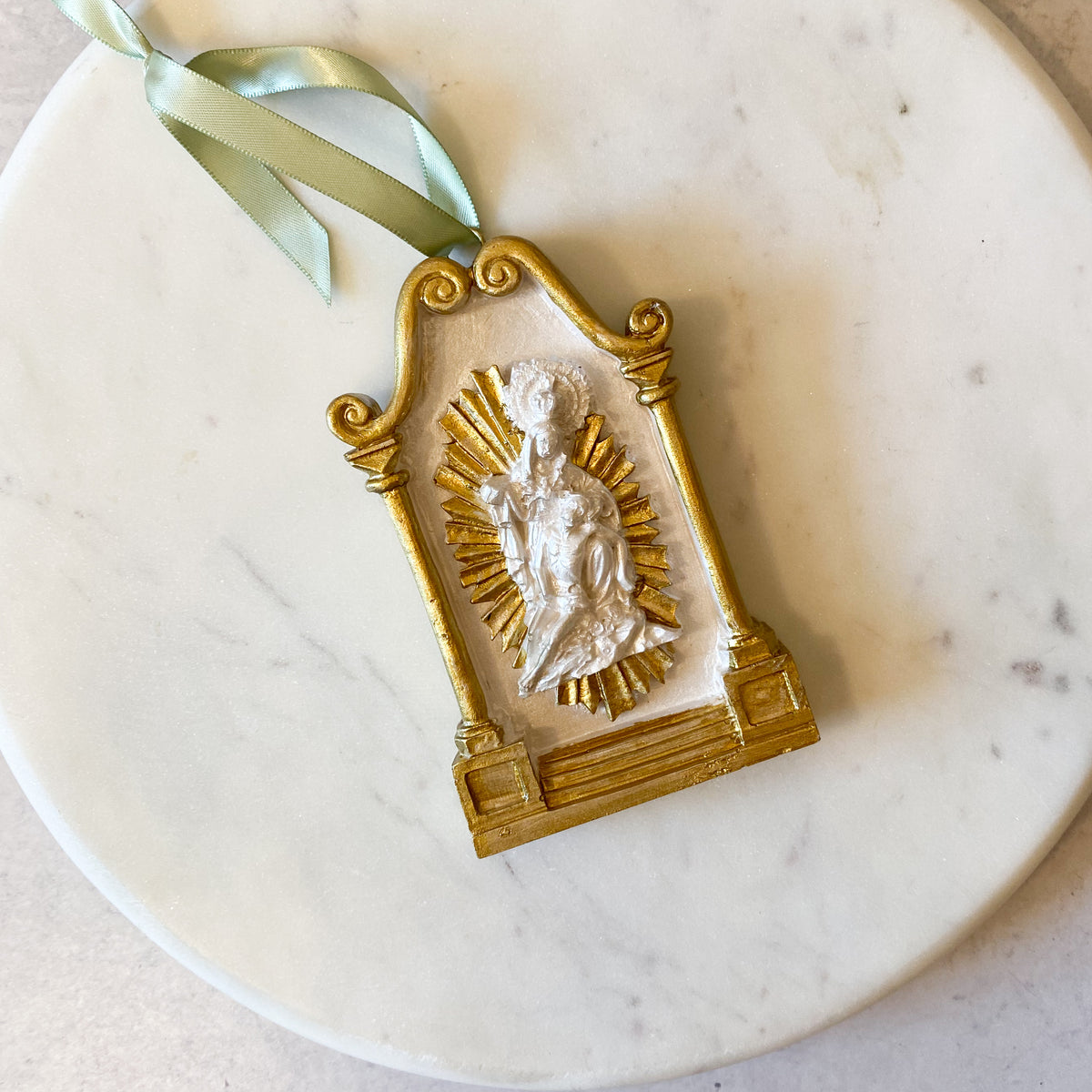 Pieta Gold Leaf Ornament