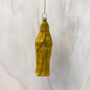 Virgin Mary Ornament, 3 Asst, Glass, 5.25"