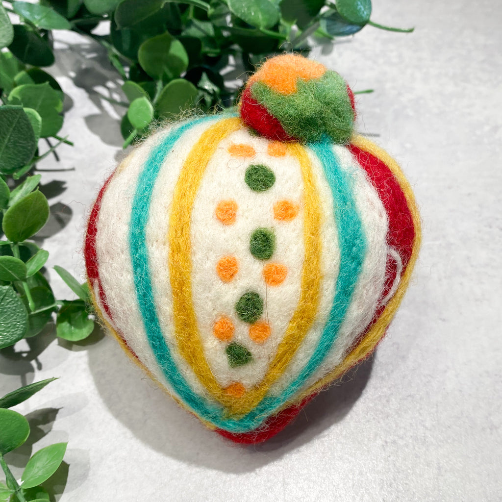 Fancy Finial Wool Ornament