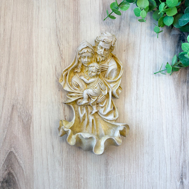 Vintage Holy Family Holy Water Fonts