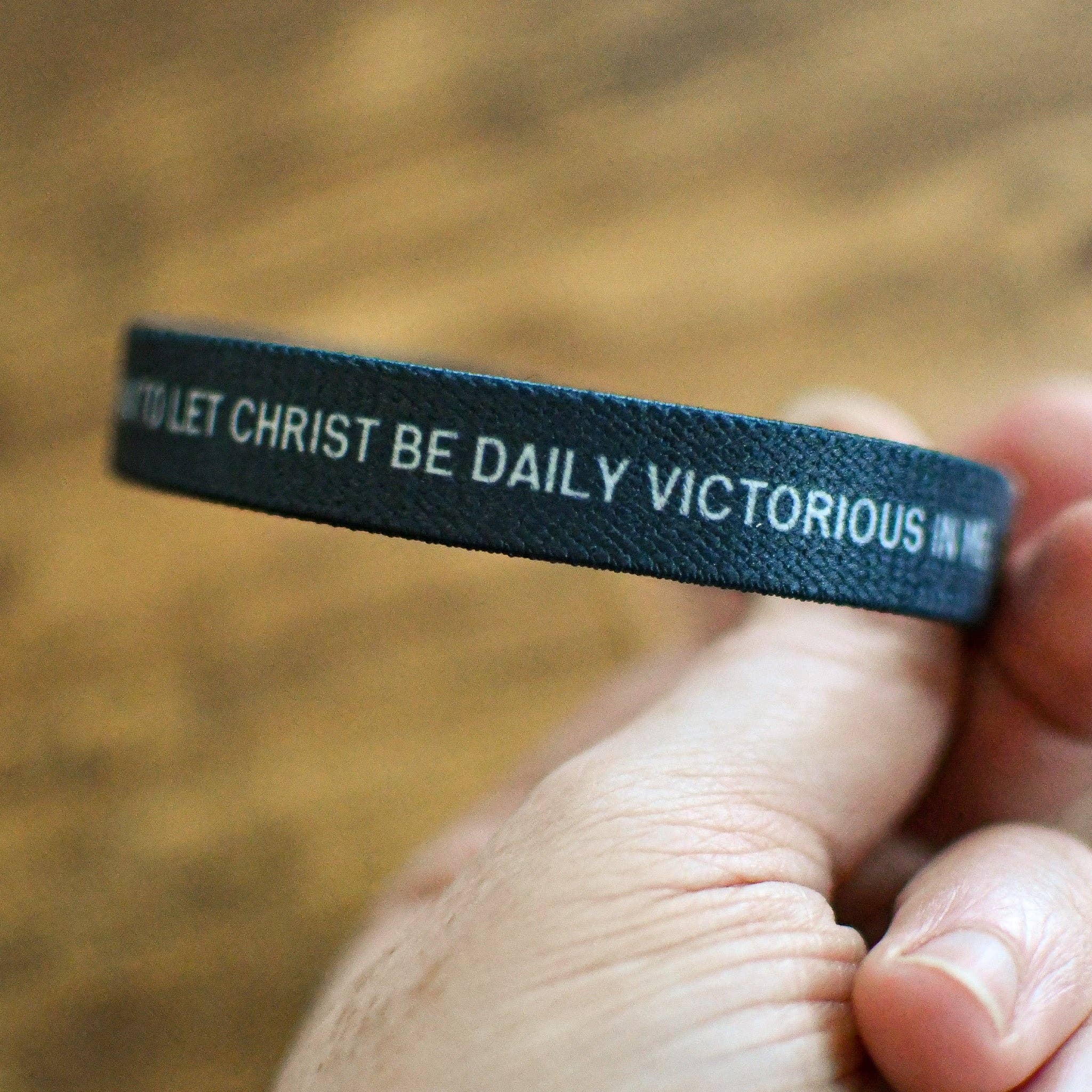 The Cross is the Victory Elastic Mens TruthBand Large