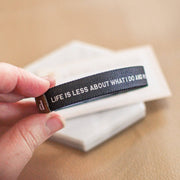 Life is About God Black Elastic Wristband