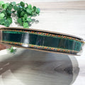 Emerald Green Velvet Ribbon, Braided Trim (red, green, blue) 1" x 10yds