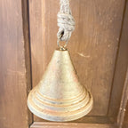 Rustic Gold Bell Ornament