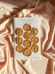 Catholic Wax Seals, Variety Pack of 10 in Resurrection Gold