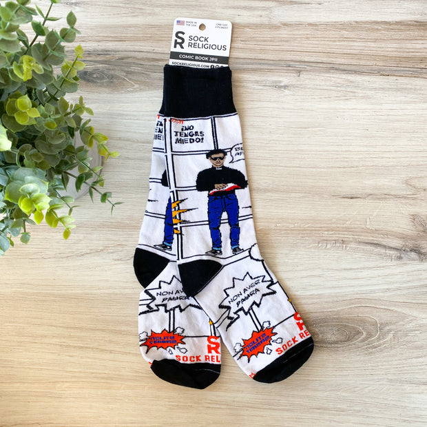 JP II Comic Book Socks