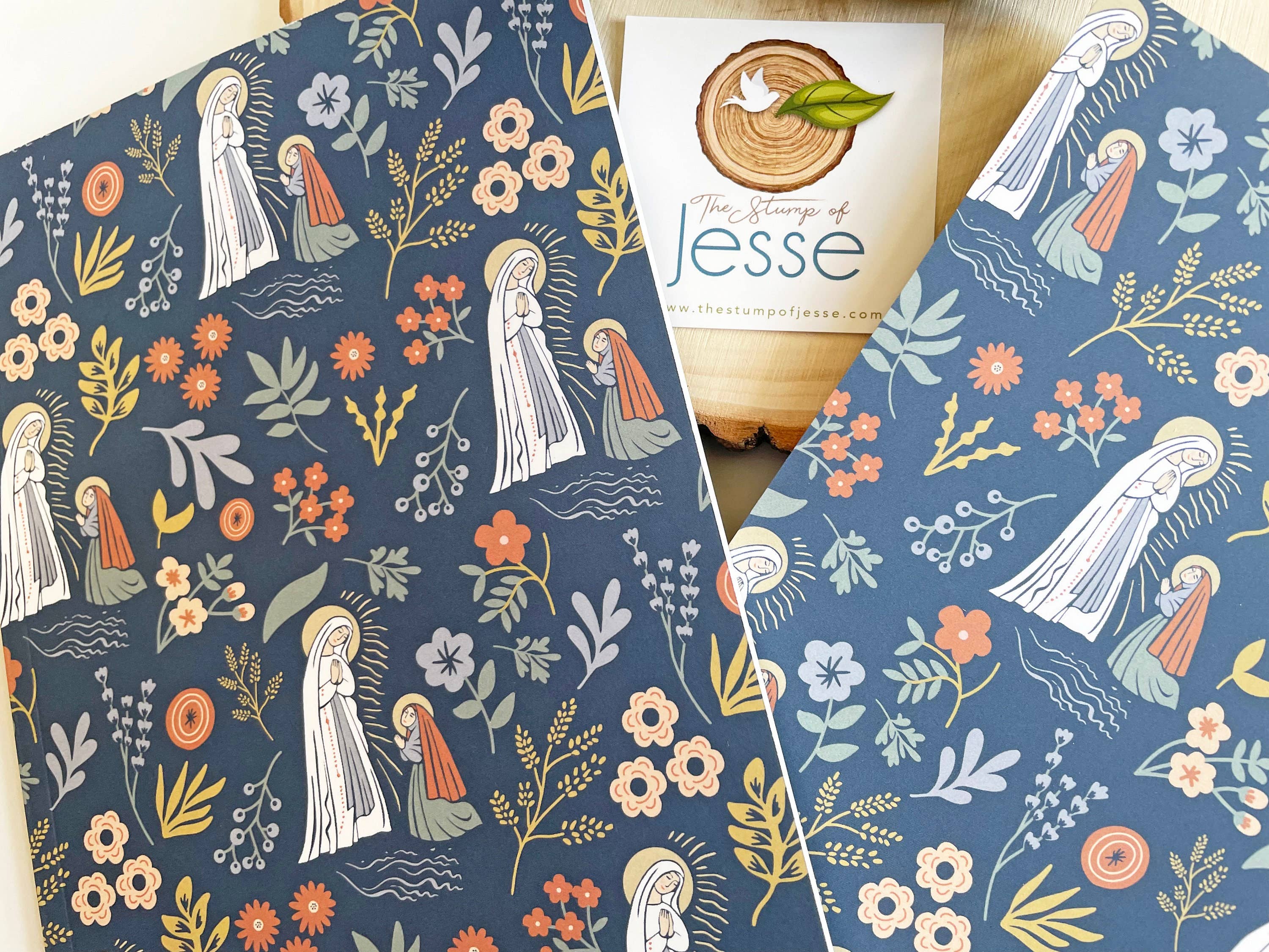 Our Lady of Lourdes Notebook & Journal 
Catholic Gift