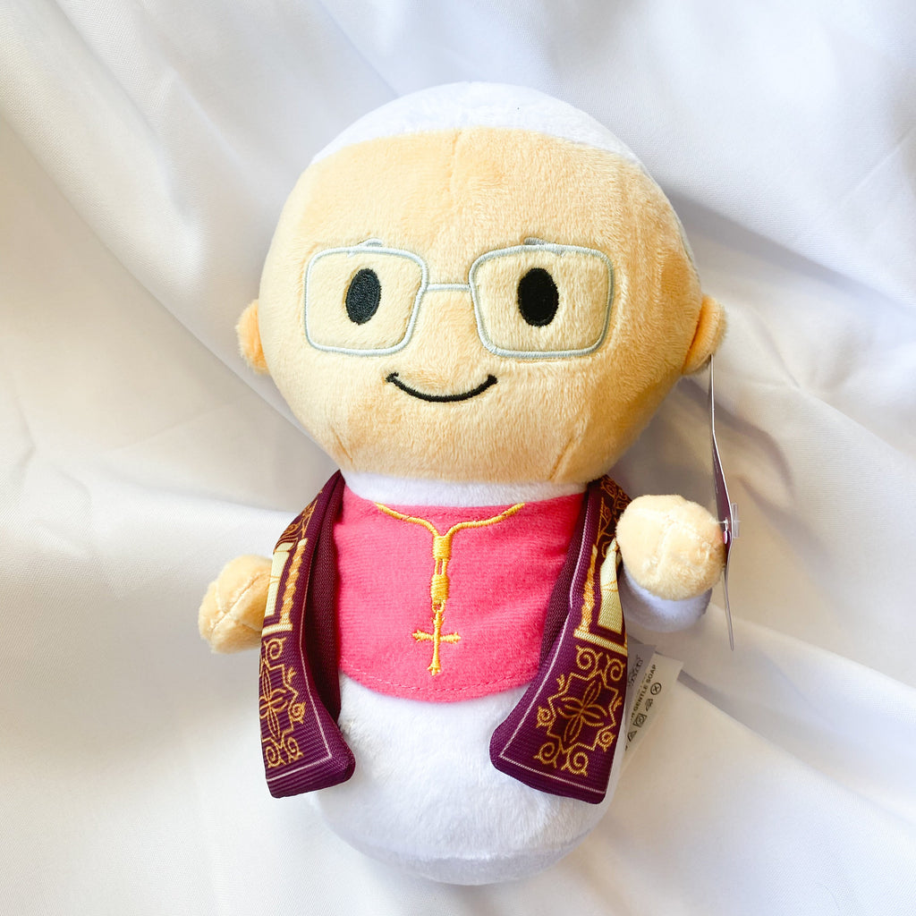 Pope Leo XIV Catholic Plush Doll - Holy Father - Little Drops of Water