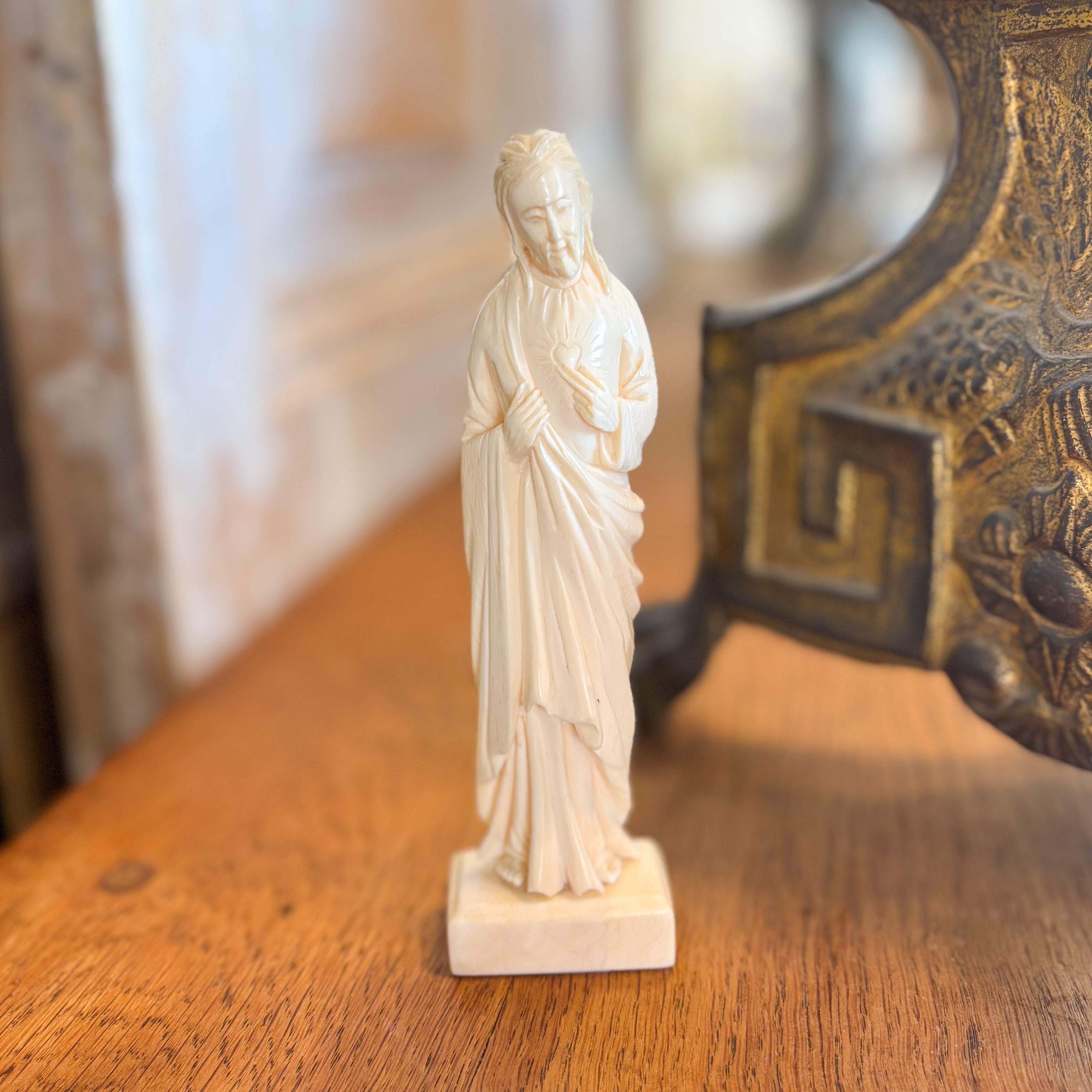 Vintage Sacred Heart of Jesus Statue