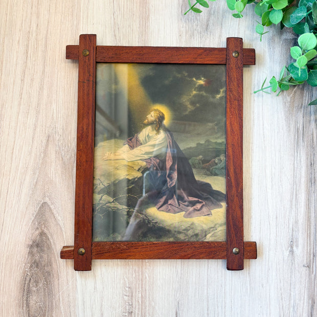 Vintage Praying Jesus Wall Art