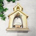 Baby Jesus In Church Figure Resin