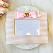 4x6 Frame with Baby Booties & Bow