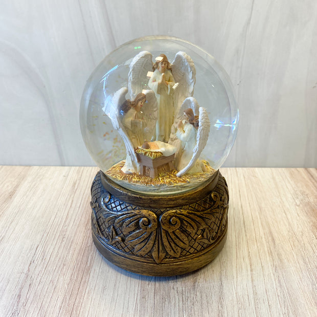 5.75"H MUSICAL 3 ANGELS DOMES 100MM
