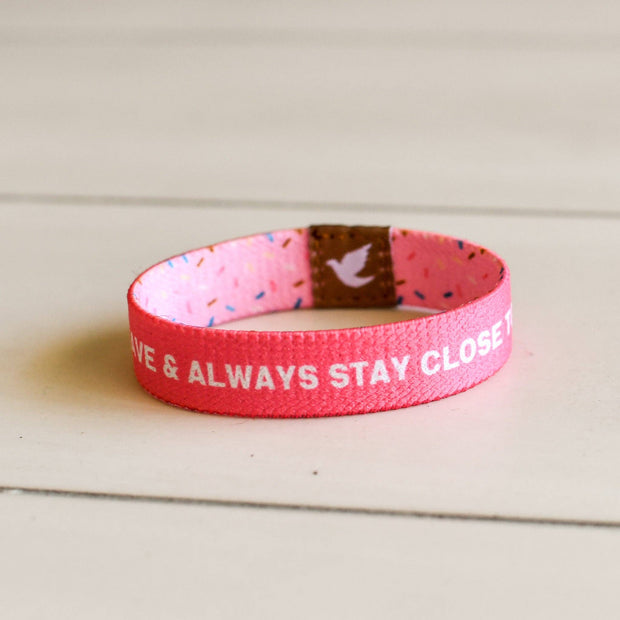 Kind and Brave Sprinkles Girls Elastic Bracelet