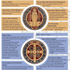 St Benedict Wooden Cord Rosary With Pardon Crucifix