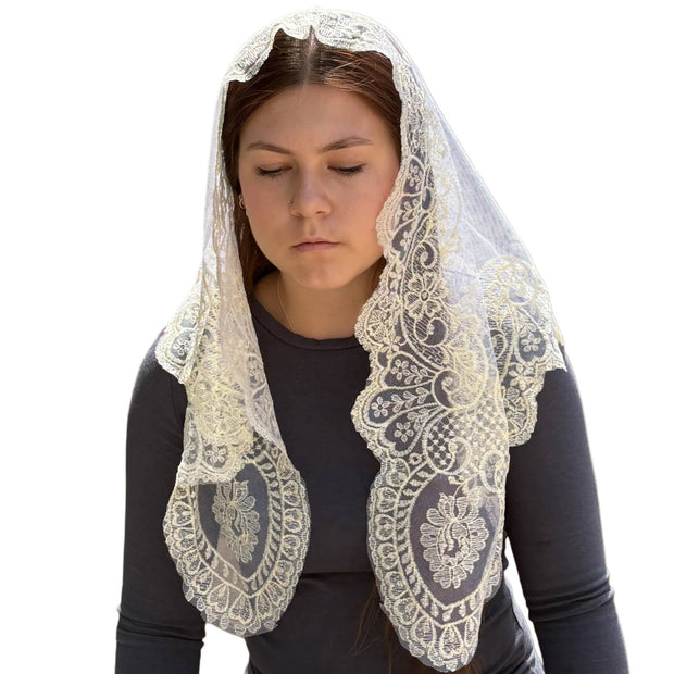 Ave Maria Veil - CREAM