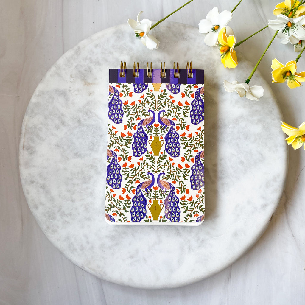 A Dopo Peacock Twin Wire Notepad