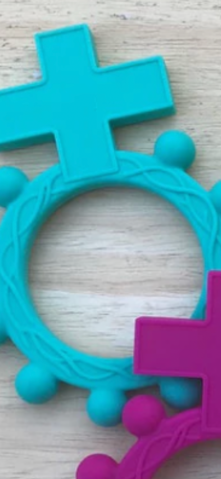 CT101 Baby Silicone Finger Rosary Teether