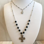 Sacred Heart and Miraculous Double Chain Necklace