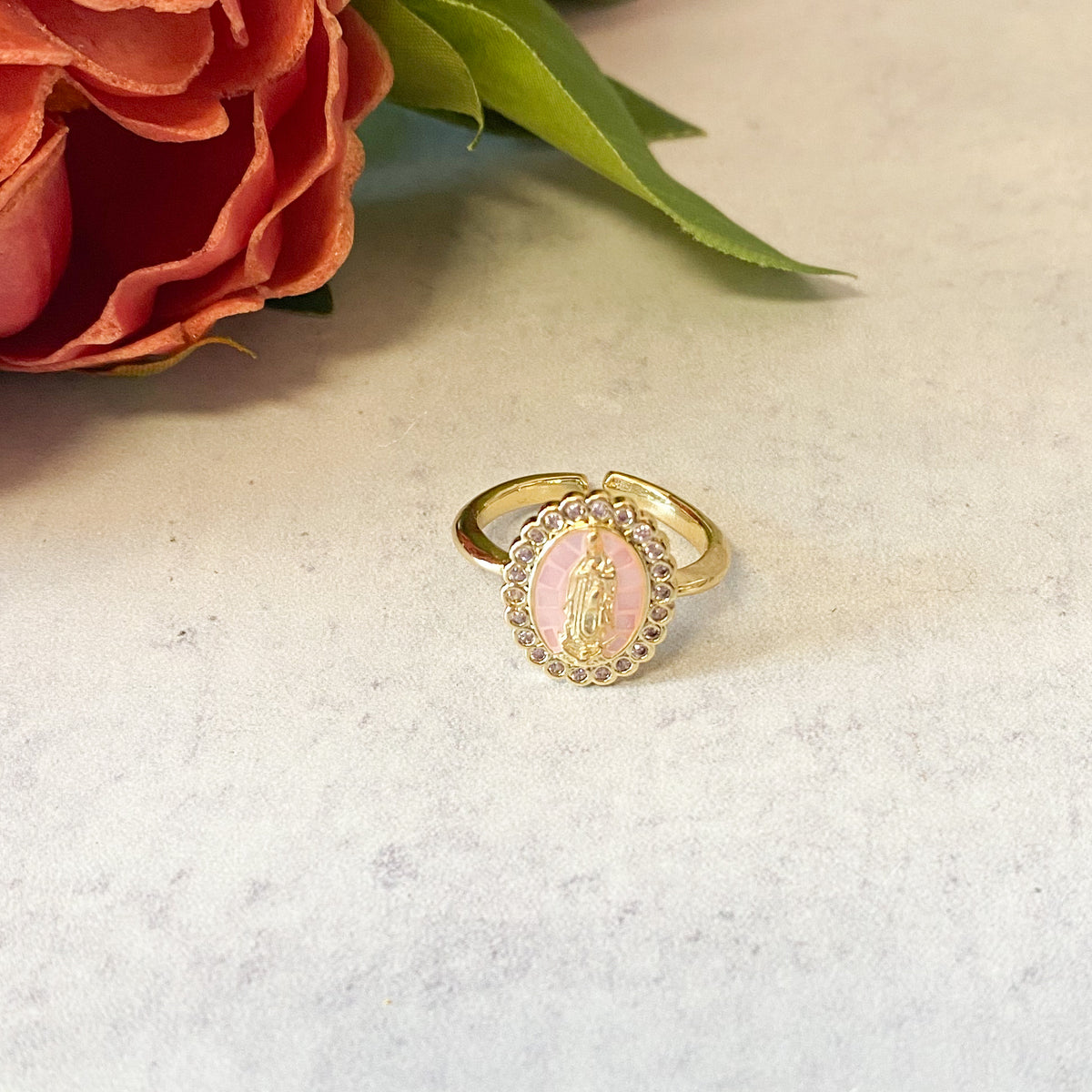 Holy Mary Ring Pink