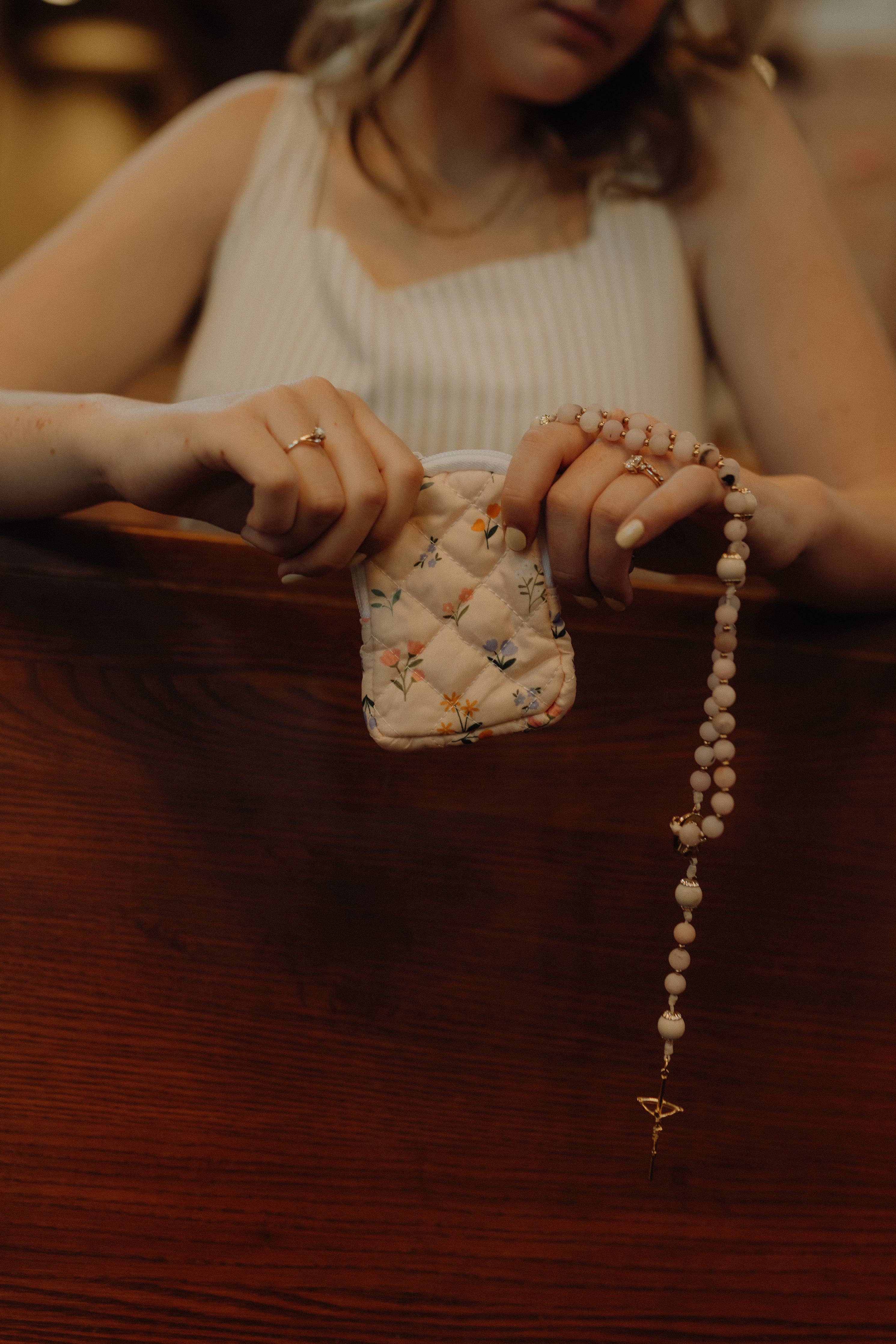 Wildflower Rosary Pouch