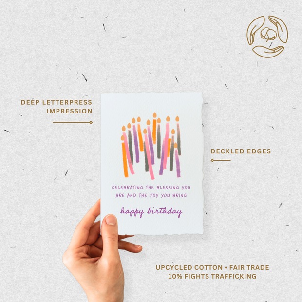 Blessing + Joy You Are |  Happy Birthday Greeting Card