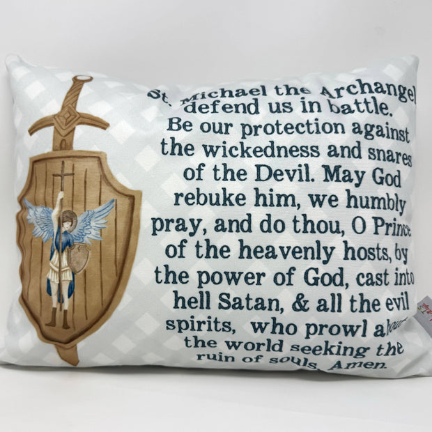Saint Michael pillow. Baptism Gift. Nursery decor. Catholic  (Copy)