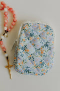 Marian Quilted Rosary Pouch