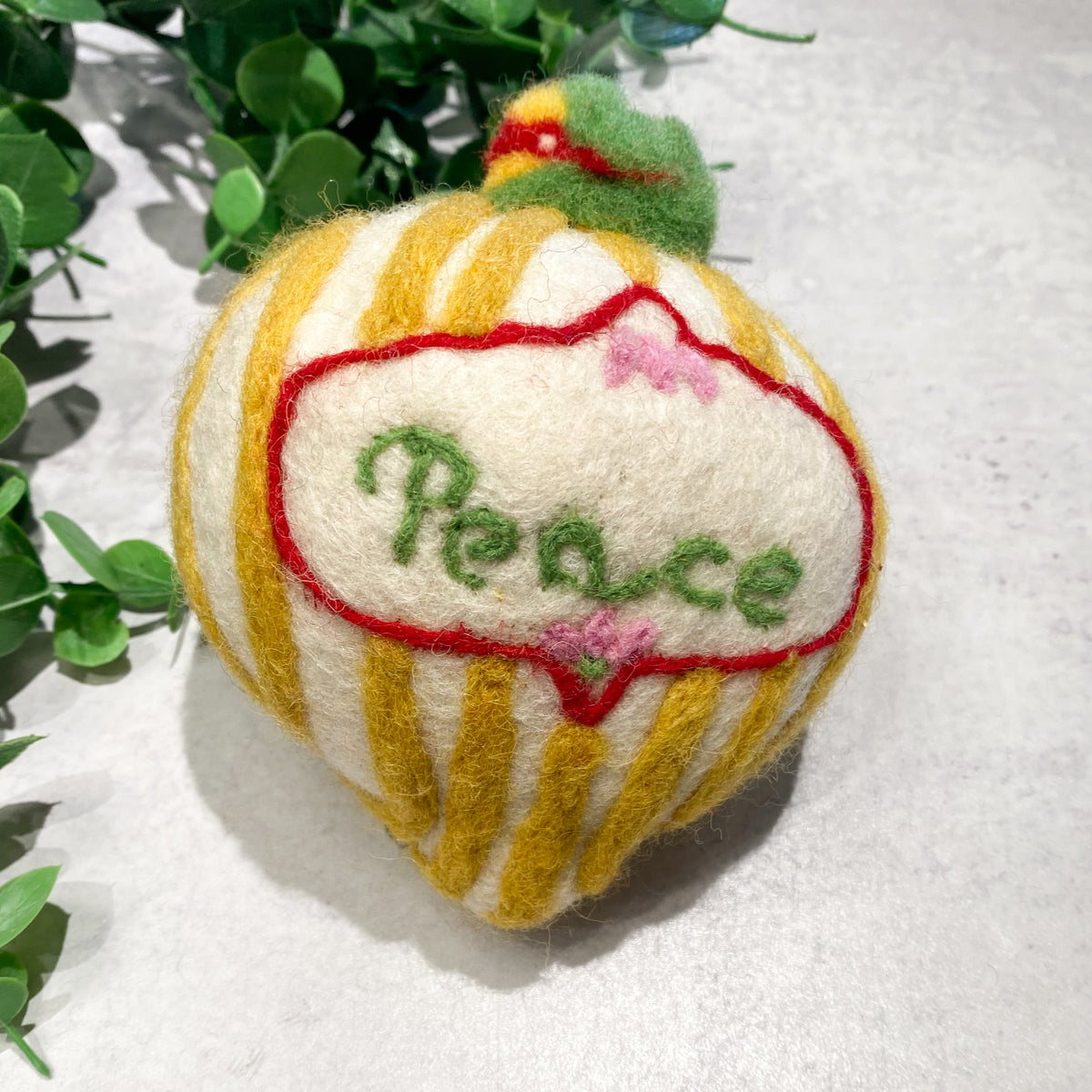 Fancy Finial Wool Ornament
