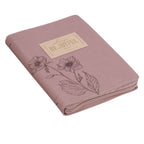 Journal Classic Zip Dusty Mauve Be Joyful 1 Thess. 5:16