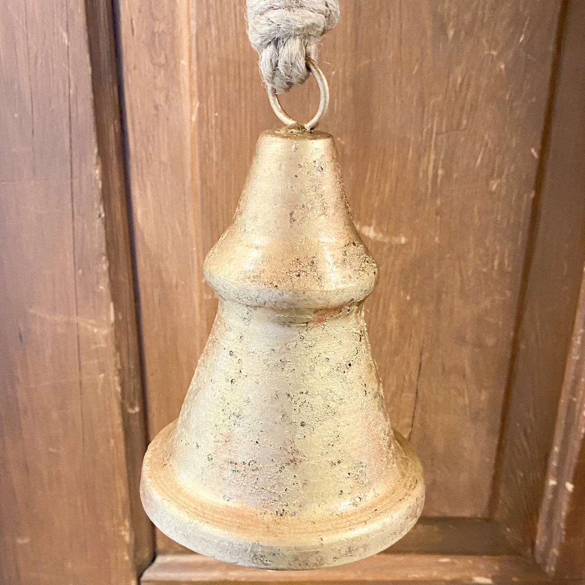 Rustic Gold Bell Ornament