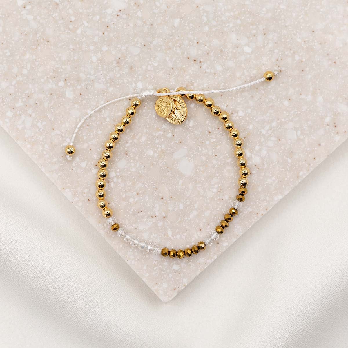 Godmother Morse Code - Gold bracelet