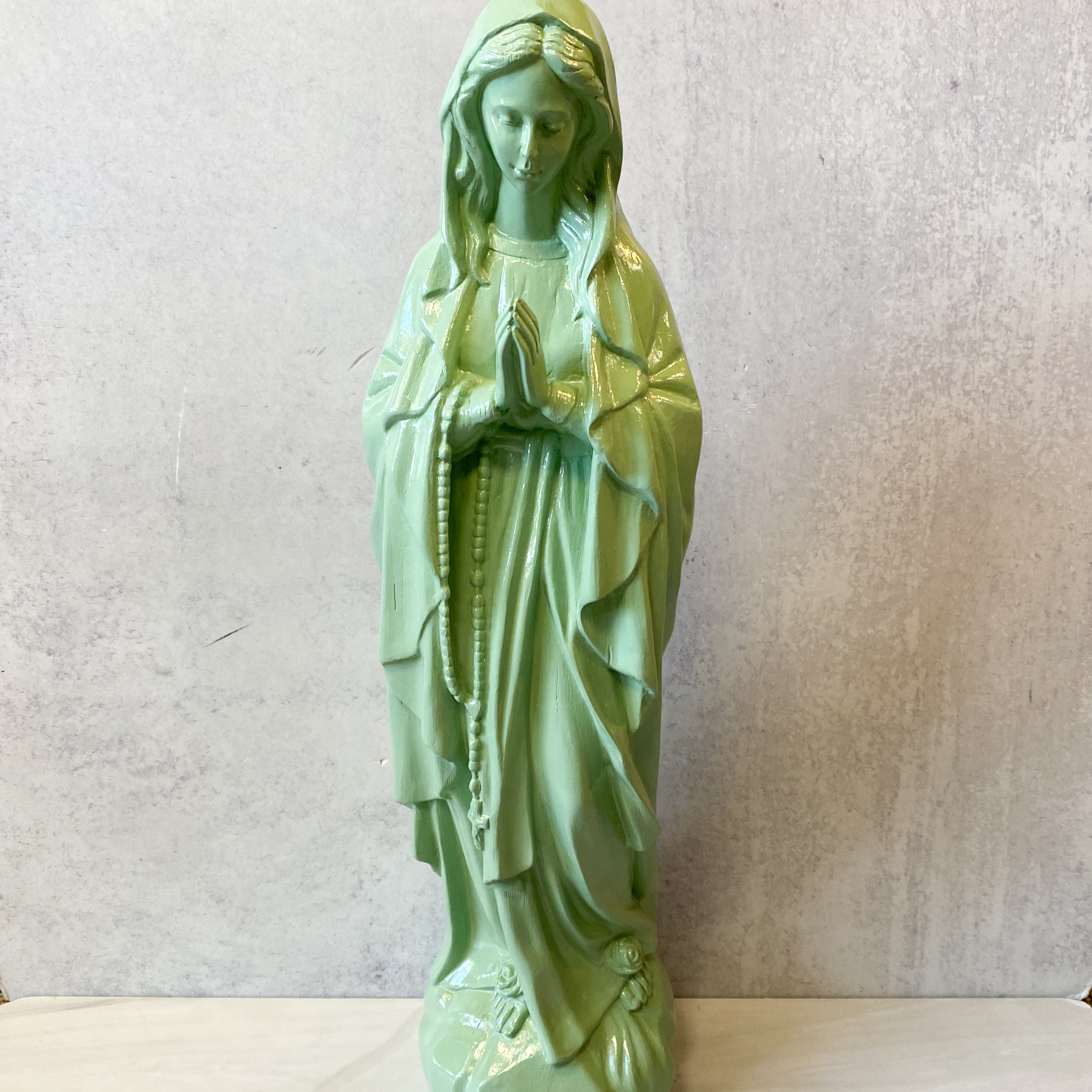 Resin Mary, Mint Color 19"H