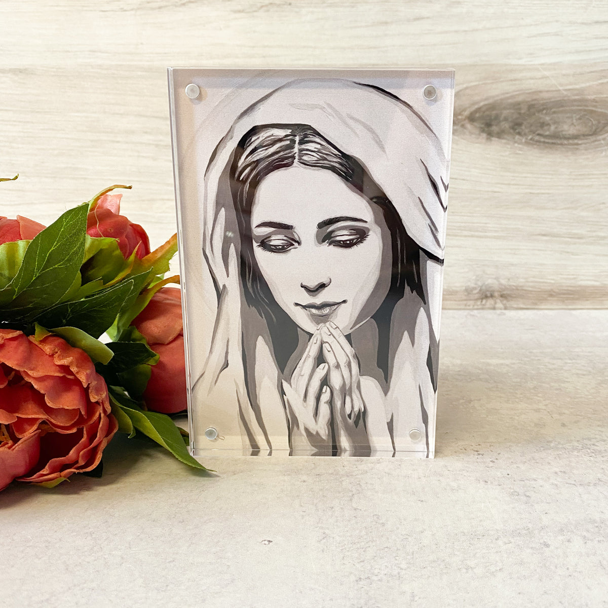 4x6 Assorted Prayer Cards in Acrylic Frame