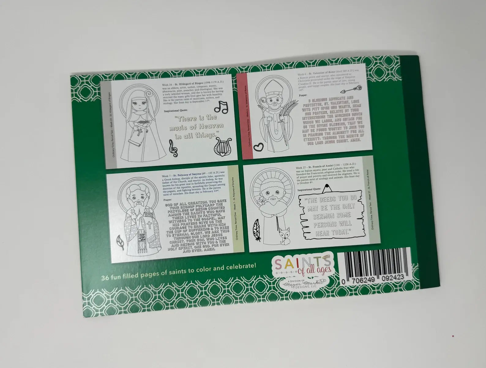 Catholic Saints Ordinary Time Coloring Book