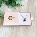 Small Stone with Petite Vintage Medal