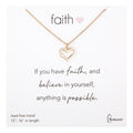 15"-16"L Gold Heart Necklace