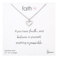 15"-16"L Silver Heart Necklace